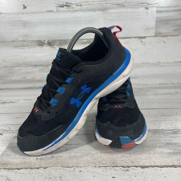 Under Armour Women's Logo Shoes Athletic Running Blue Black Lace Up Size 8.5‎ - Picture 5 of 8
